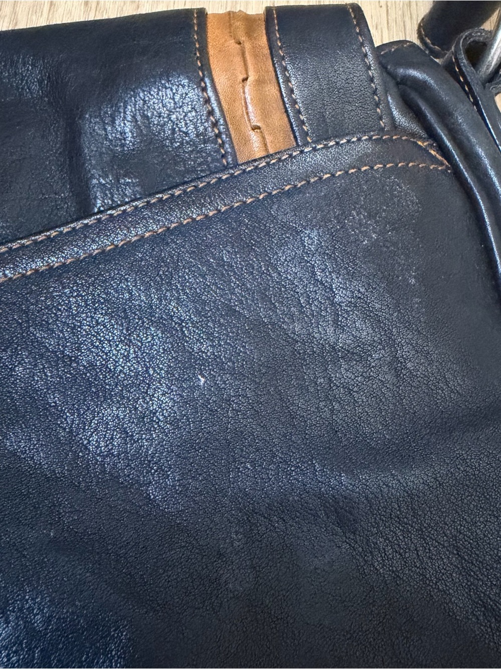 Vintage Christian Dior Black Gaucho Double Saddle Bag wi/ Silver Buckles + Coin - Picture 7 of 16